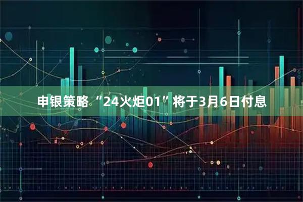 申银策略 “24火炬01”将于3月6日付息
