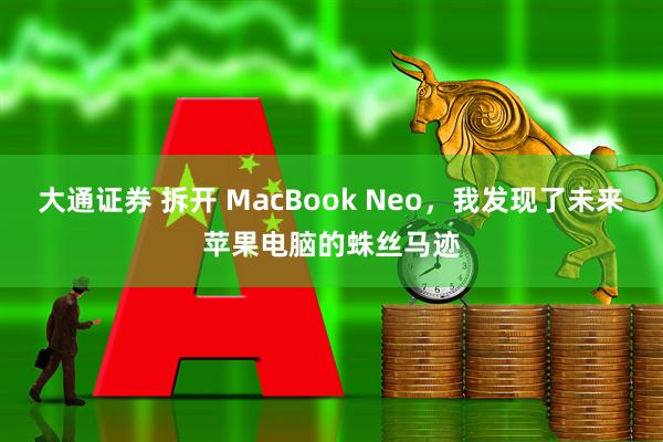 大通证券 拆开 MacBook Neo，我发现了未来苹果电脑的蛛丝马迹