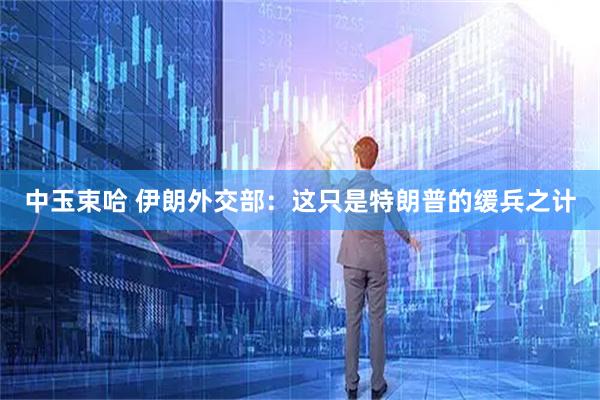 中玉束哈 伊朗外交部：这只是特朗普的缓兵之计