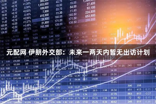 元配网 伊朗外交部：未来一两天内暂无出访计划