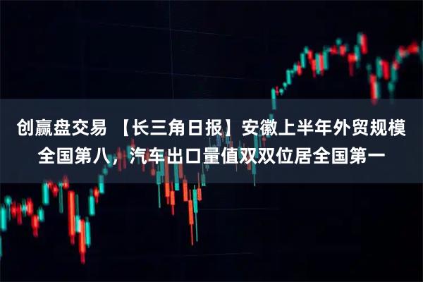 创赢盘交易 【长三角日报】安徽上半年外贸规模全国第八，汽车出口量值双双位居全国第一