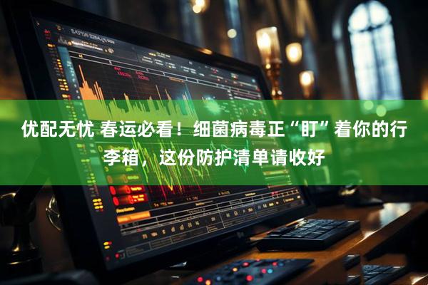 优配无忧 春运必看!细菌病毒正“盯”着你的行李箱,这份防护清单请收好