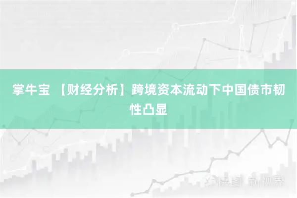 掌牛宝 【财经分析】跨境资本流动下中国债市韧性凸显