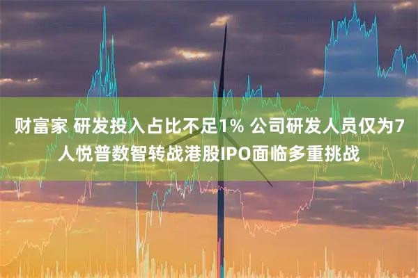 财富家 研发投入占比不足1% 公司研发人员仅为7人悦普数智转战港股IPO面临多重挑战